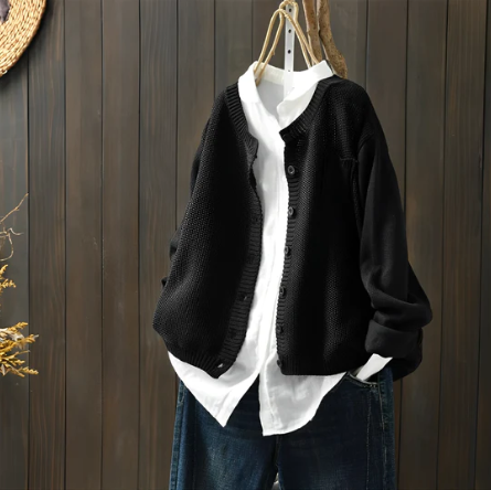 Heidi™ | Knaplukket Strikcardigan - Freya Kobenhavn